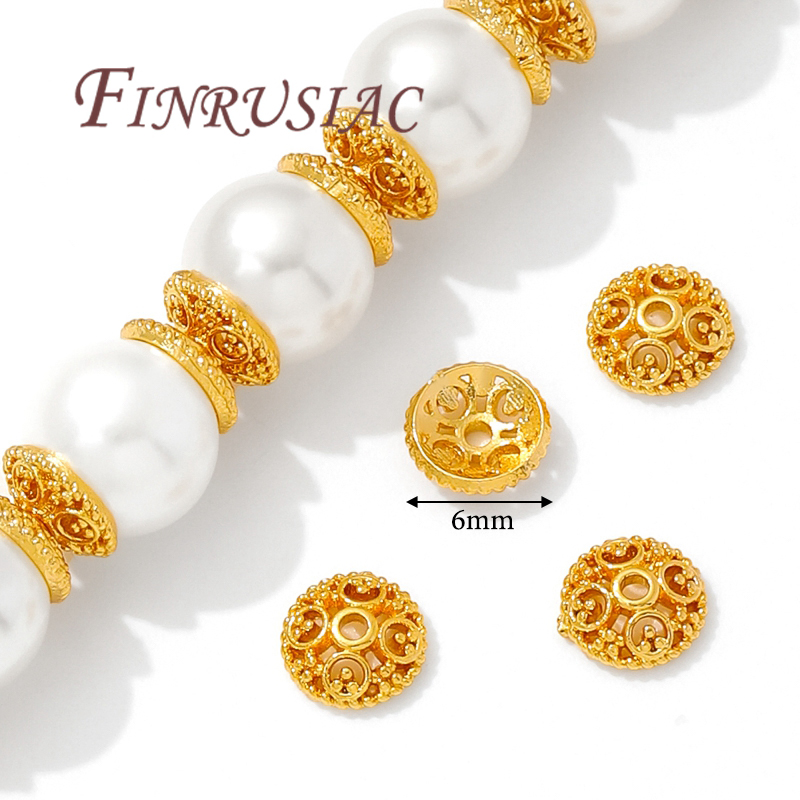 6mm 18K Gold Plated Beads Caps - огляд і ціна Bead Cap Flower
