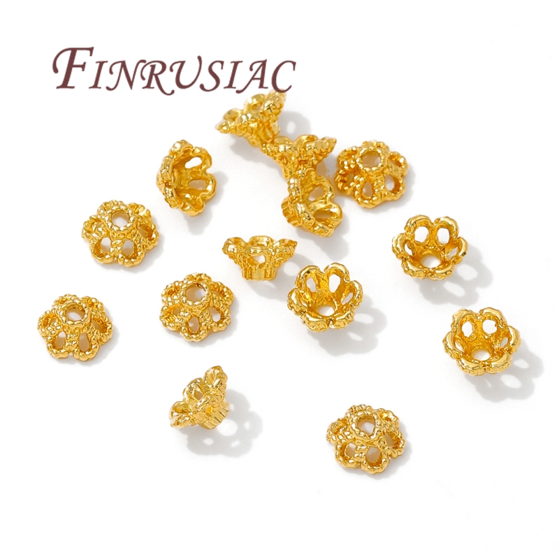 6mm 18K Gold Plated Beads Caps - огляд і ціна Bead Cap Flower