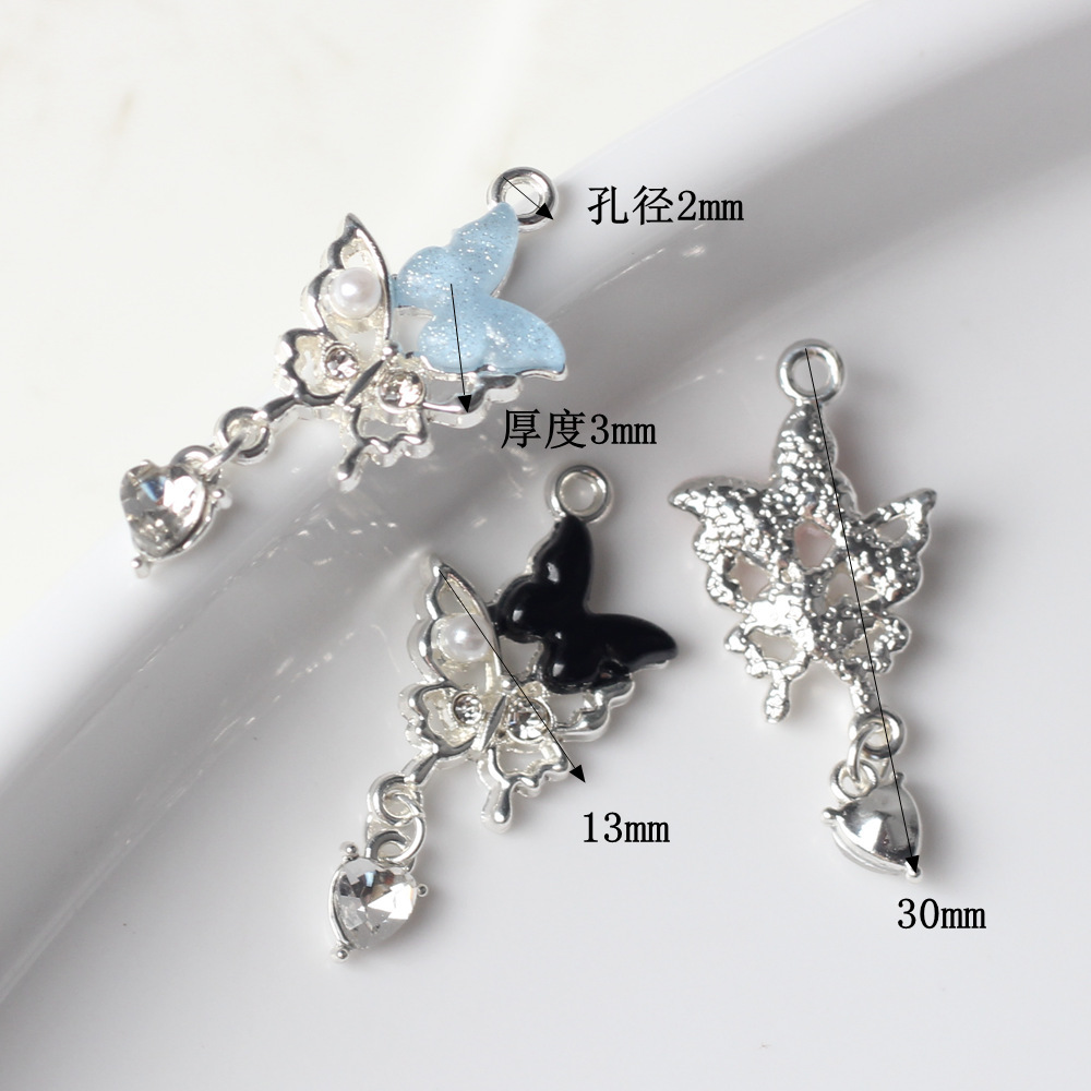 10Pcs/pack Simple Alloy Zircon - огляд і ціна Jewelry Making Japan