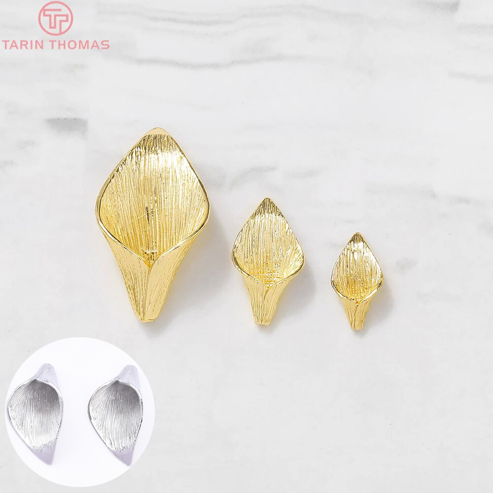 (3603)6PCS 8x14MM 10x19MM 24K  - огляд і ціна Bead Cap Flower