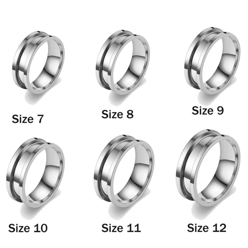 5pcs 7/8/9/10/11/12 Ring Core  - огляд і ціна Jewelry Making For Adults
