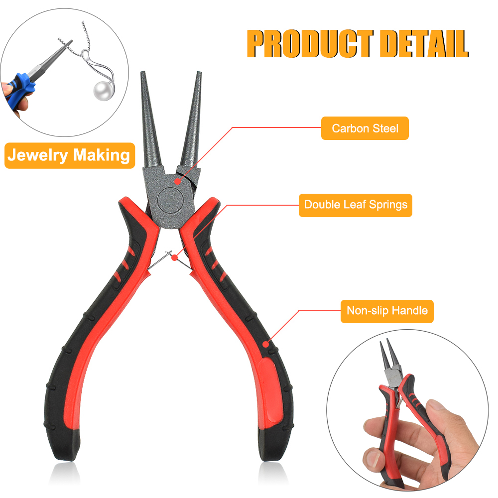 NEWACALOX 8Pcs Mini Pliers Set - огляд і ціна Jewelry Making Loop Pliers