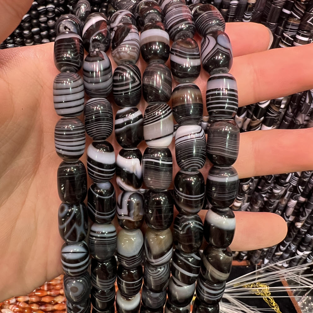 Natural Stone Black Agate Ston - огляд і ціна Jewelry Making Store