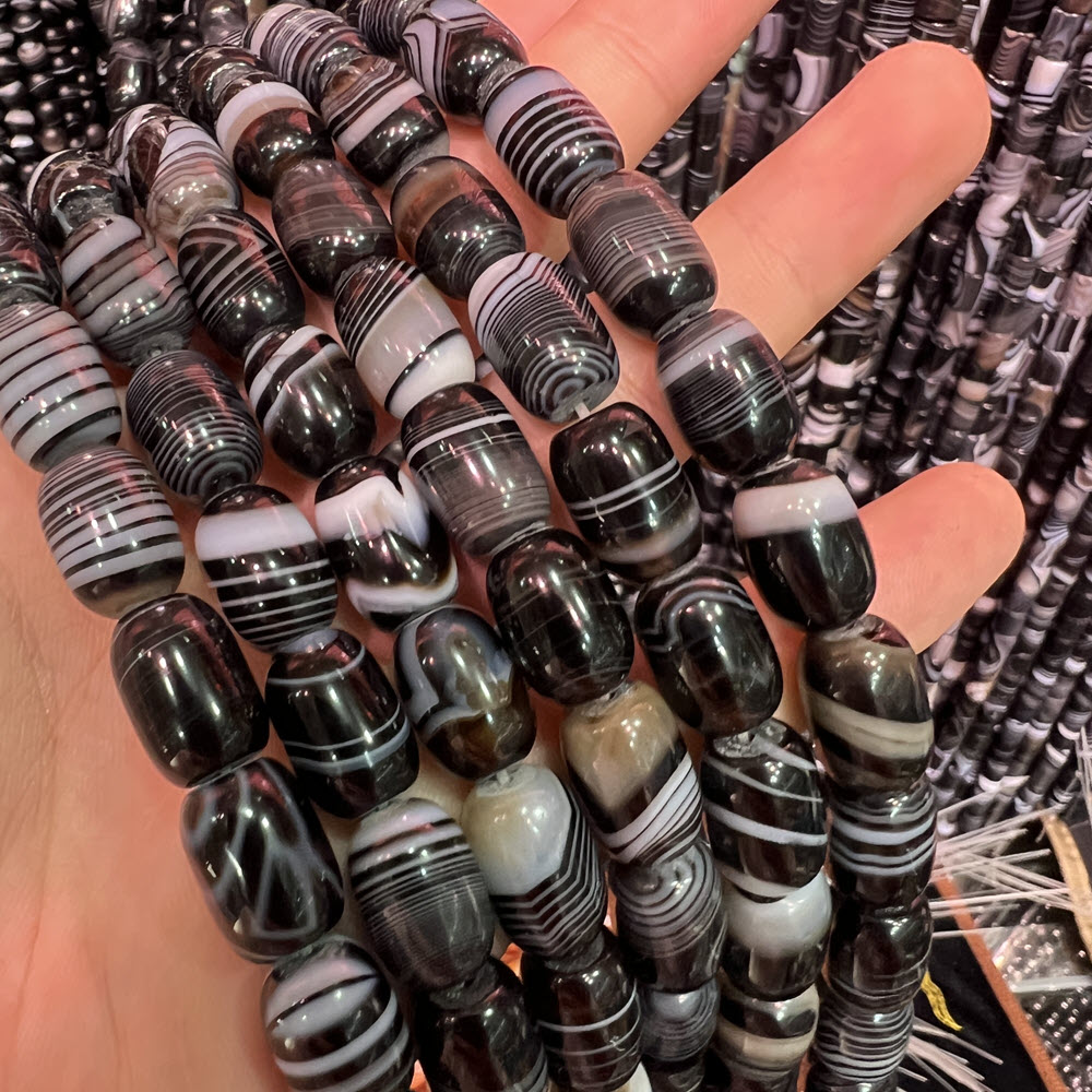 Natural Stone Black Agate Ston - огляд і ціна Jewelry Making Store