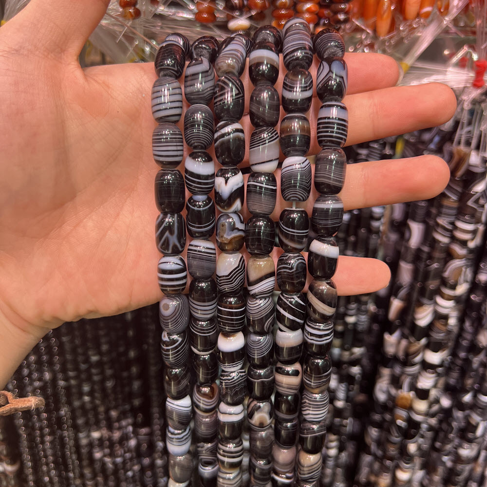 Natural Stone Black Agate Ston - огляд і ціна Jewelry Making Store