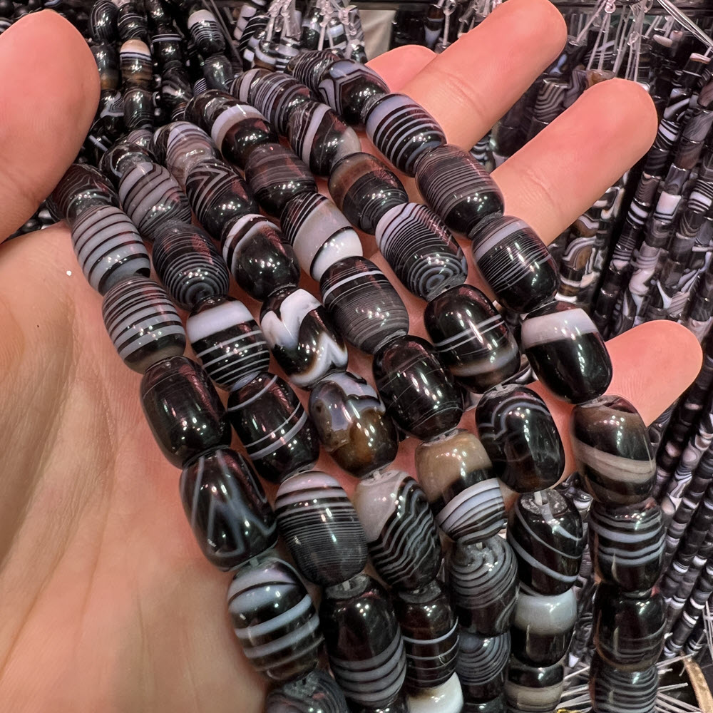 Natural Stone Black Agate Ston - огляд і ціна Jewelry Making Store