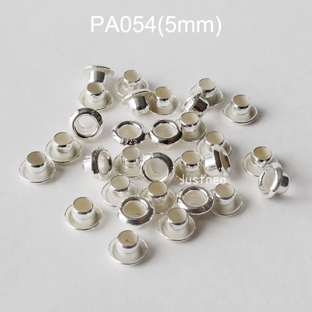 925 Sterling Silver Grommet Ey - огляд і ціна Jewelry Making Rivets