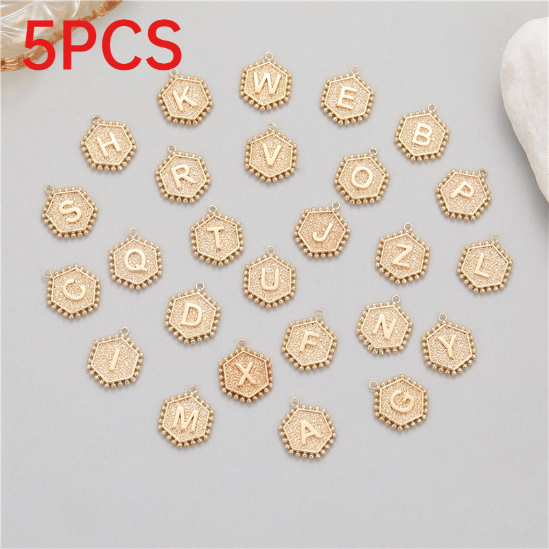 5Pcs Rivet Hexagonal 26 Alphab - огляд і ціна Jewelry Making Rivets