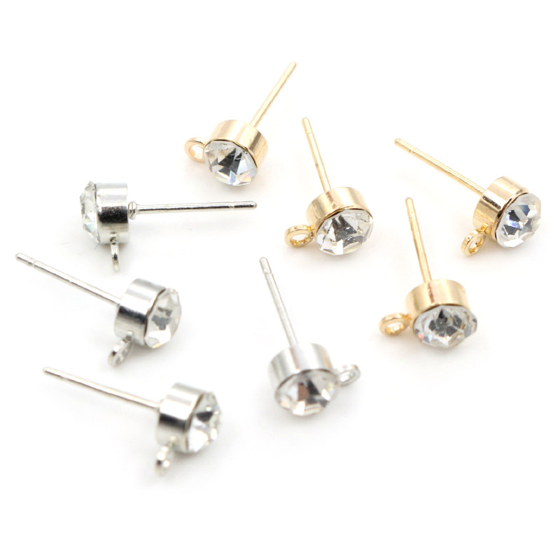 50pcs Stud Earrings Pins with  - огляд і ціна Jewelry Making Basics